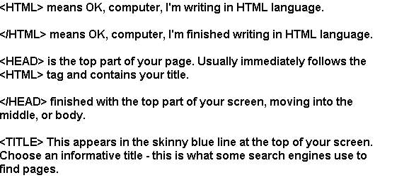 html tags