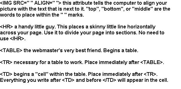 html tags